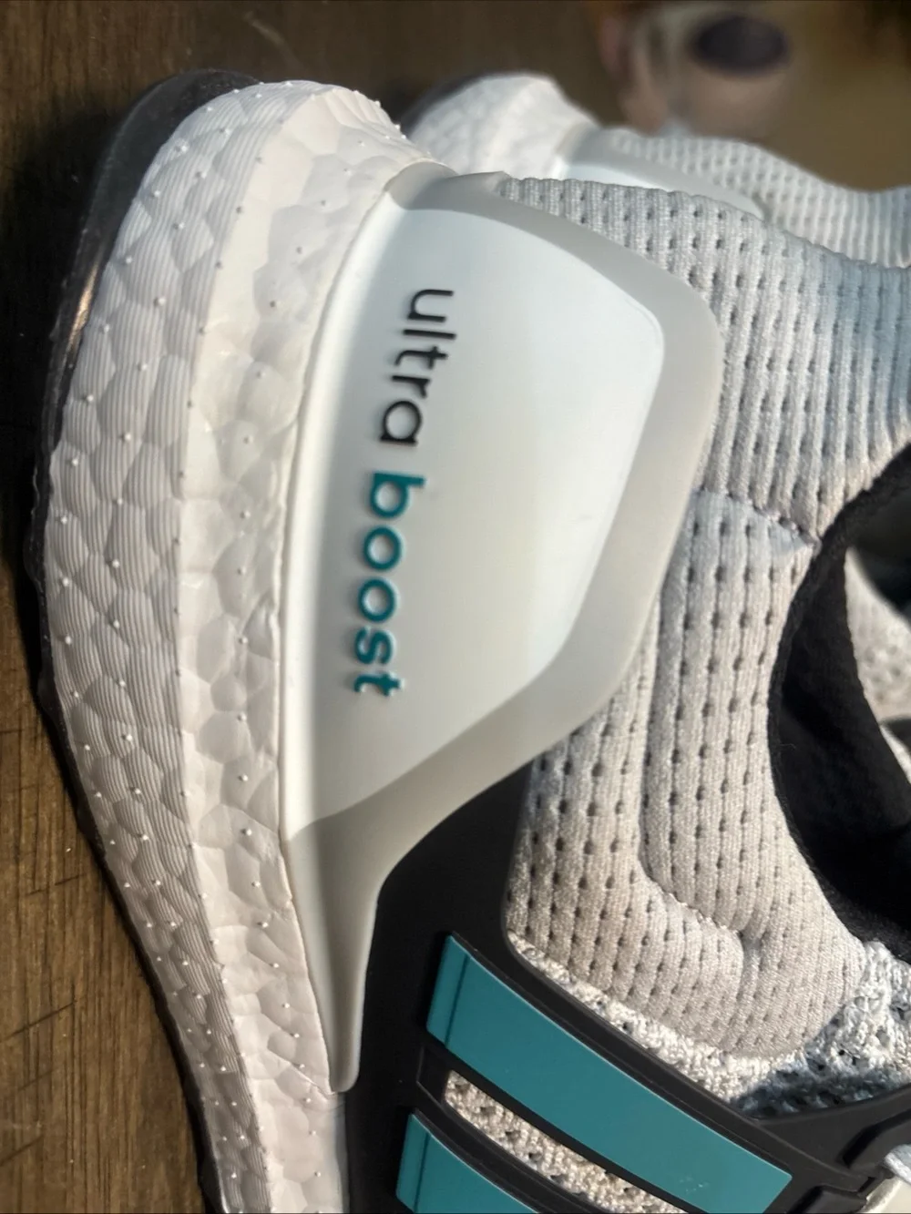 adidas Ultraboost 1.0 White with Teal Accents